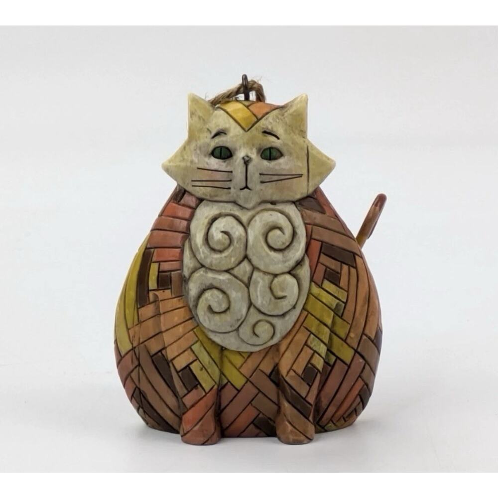 NEW Jim Shore Heartwood Creek Elijah Fat Cat Folk Art Christmas Ornament 2007